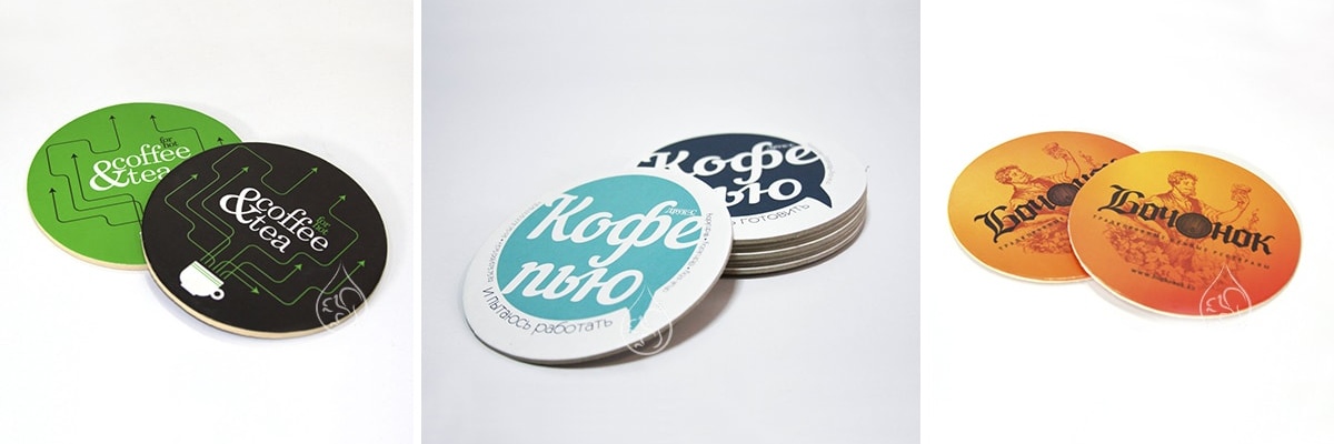 Изготовление бирдекелей с логотипом в Минске